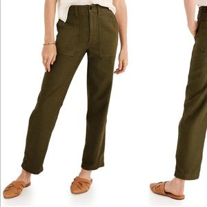 NEW • Madewell • Griff Fatigue Pants Desert Olive
